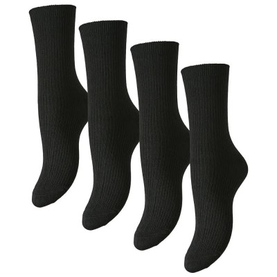 чорапи,дамски,чорапи,pieces,marta,crew,socks,4,pairs,black,black,black,black,(black)
