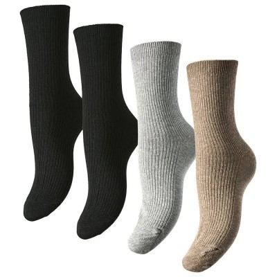 чорапи,дамски,чорапи,pieces,marta,crew,socks,4,pairs,black,black,grey,beige,(multicolor)