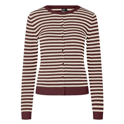 жилетка,дамски,пуловери,дамски,плетени,дрехи,pieces,nora,cardigan,tawny,port,(brown)
