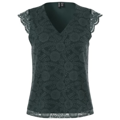 дамски,блузи,дамски,ризи,pieces,olline,sleeveless,blouse,darkest,spruce,(green)