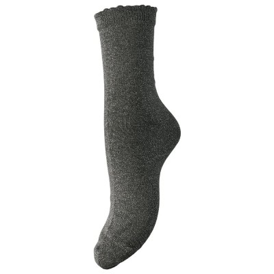 чорапи,дамски,чорапи,pieces,sebby,glitter,socks,asphalt,(grey)