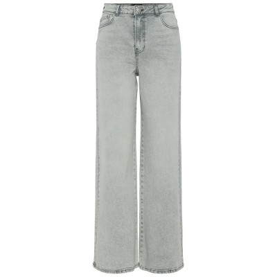 дънки,дамски,панталони,pieces,selma,lg,wide,leg,high,waist,jeans,light,grey,denim,(grey)