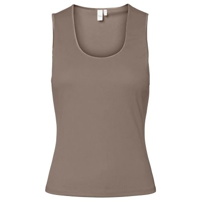 тениска,дамски,тениски,yas,paloma,sleeveless,t,shirt,taupe,gray,(brown,grey)