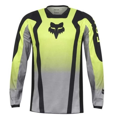 блуза,с,дълъг,ръкав,мъжки,тениски,дамски,тениски,fox,racing,180,lean,long,sleeve,jersey,yellow,(flo,yellow)
