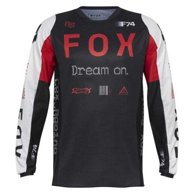 блуза,с,дълъг,ръкав,мъжки,тениски,дамски,тениски,fox,racing,180,race,spec,long,sleeve,jersey,black,(flo,red)