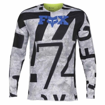 блуза,с,дълъг,ръкав,мъжки,тениски,дамски,тениски,fox,racing,360,seventy4,long,sleeve,jersey,grey,(flo,yellow)