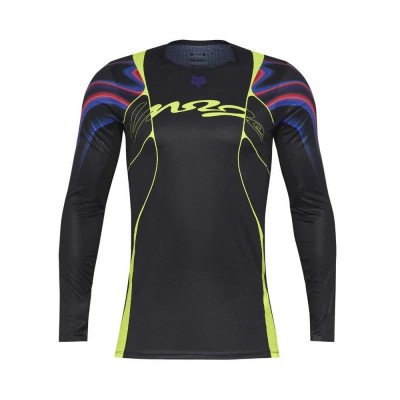 блуза,с,дълъг,ръкав,мъжки,тениски,дамски,тениски,fox,racing,flexair,energy,long,sleeve,jersey,black,(black)