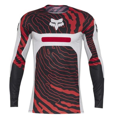блуза,с,дълъг,ръкав,мъжки,тениски,дамски,тениски,fox,racing,flexair,impression,long,sleeve,jersey,red,white,(white)