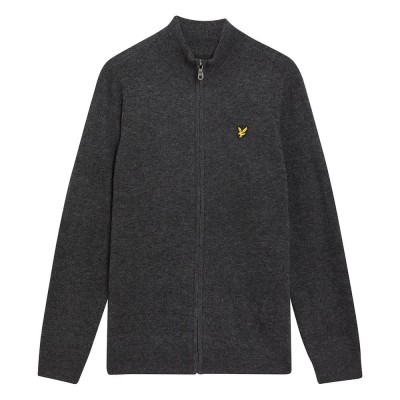 блуза,мъжки,пуловери,lyle,&,scott,kn2102vc,full,zip,sweater,charcoal,marl