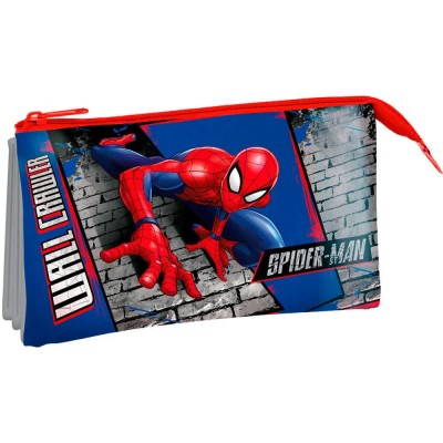 канцеларски,принадлежности,spiderman,triple,pencil,case,multicolor