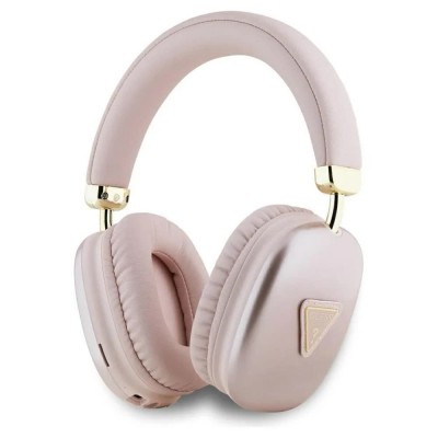слушалки,слушалки,guess,triangle,logo,headphones,pink