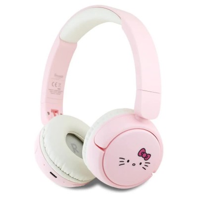 слушалки,слушалки,hello,kitty,face,logo,wireless,earphones,pink