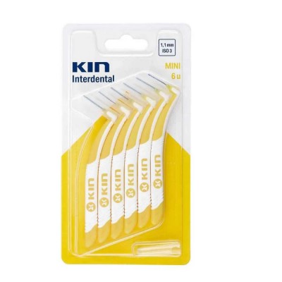 хигиена,аксесоари,kin,interdental,brush,1.1,6,units,yellow