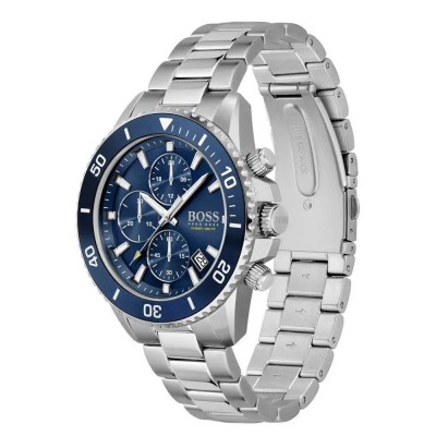 часовник,часовници,boss,admiral,45,mm,watch,silver,blue,mineral,(silver)