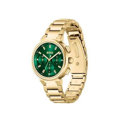 часовник,часовници,boss,one,38,mm,woman,watch,golden,(gold,green,mineral)