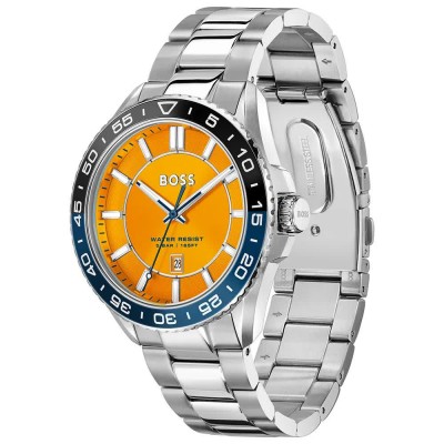 часовник,часовници,boss,runner,3h,44,mm,watch,silver,(silver,orange,mineral)