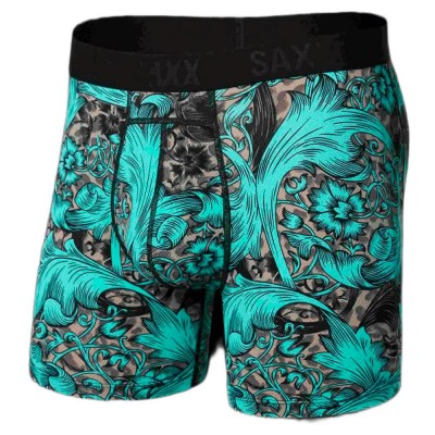 боксерки,мъжко,бельо,saxx,underwear,smoth,flex,compression,boxers,green,(fleur,de,league,multi)