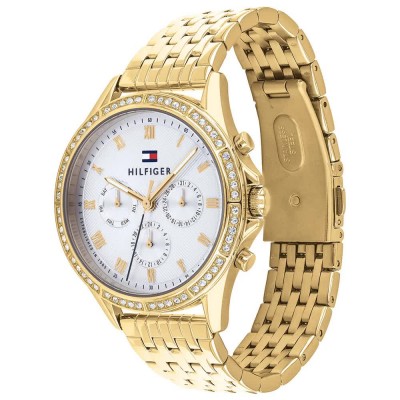 часовник,часовници,tommy,hilfiger,ari,39,mm,woman,watch,golden,(gold,white,mineral)