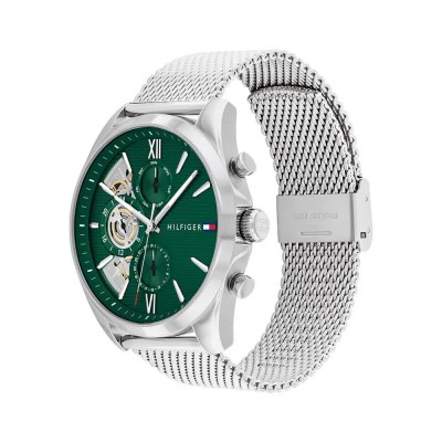 часовник,часовници,tommy,hilfiger,baker,43,mm,watch,silver,(silver,green,mineral)