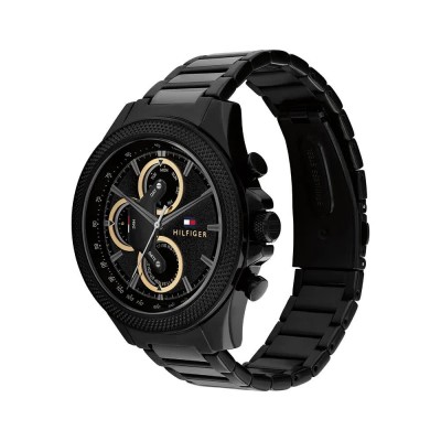 часовник,часовници,tommy,hilfiger,clark,46,mm,watch,black,(back,black,mineral)