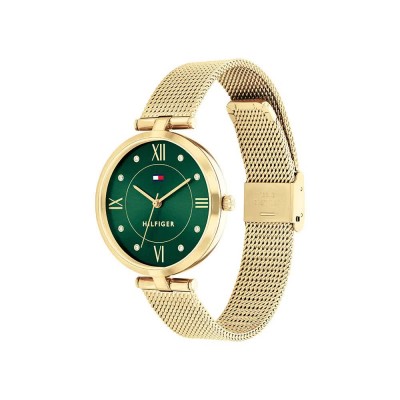 часовник,часовници,tommy,hilfiger,ella,34,mm,woman,watch,gold,dark,green,mineral