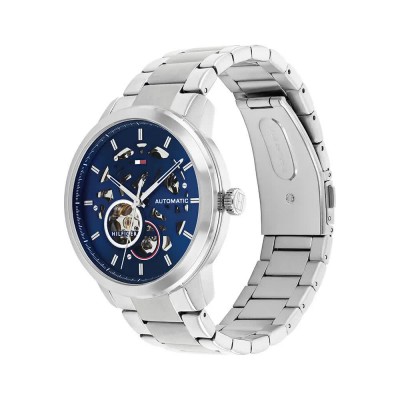 часовник,часовници,tommy,hilfiger,henry,43,mm,watch,silver,(silver,blue,mineral)