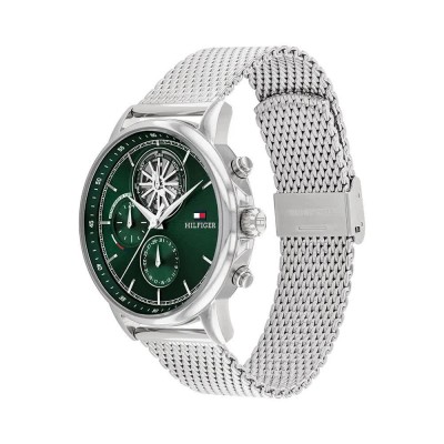 часовник,часовници,tommy,hilfiger,stewa,44,mm,watch,silver,green,mineral