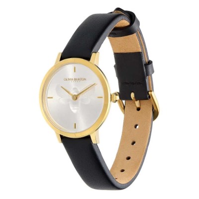 часовник,часовници,olivia,burton,bee,28,mm,watch,dark,brown,silver,mineral,(golden)