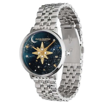 часовник,часовници,olivia,burton,celestial,nova,35,mm,watch,silver,blue,mineral,(silver)