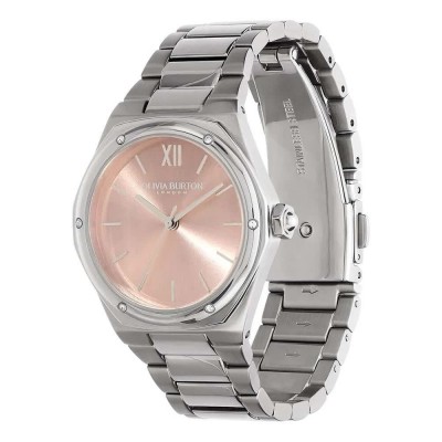 часовник,часовници,olivia,burton,hexa,33,mm,watch,silver,pink,mineral,(silver)