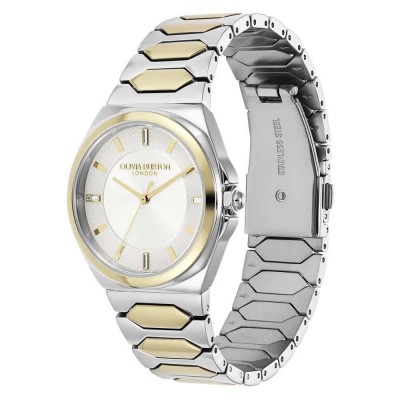 часовник,часовници,olivia,burton,lustre,mother,34,mm,watch,silver,gold,white,mineral,(silver)