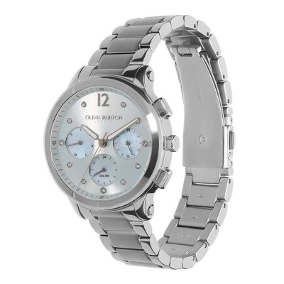 часовник,часовници,olivia,burton,multi,fuction,38,mm,woman,watch,silver,(silver,silver,mineral)