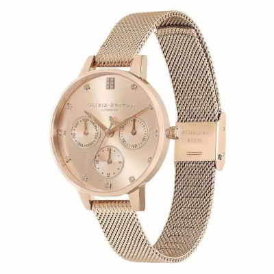 часовник,часовници,olivia,burton,multi,fuction,34,mm,watch,rose,gold,rose,gold,mineral,(golden)
