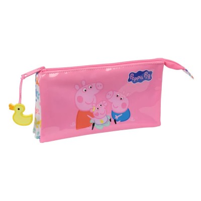 канцеларски,принадлежности,safta,812572744,peppa,pig,baby,pig,triple,pencil,case,multicolor