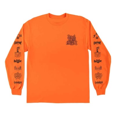 тениска,мъжки,тениски,дамски,тениски,creature,resurrection,xx,long,sleeve,t,shirt,orange,(safety,orange)