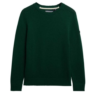 блуза,дамски,пуловери,дамски,плетени,дрехи,superdry,slouchy,knitted,crew,sweater,green,(dark,green)