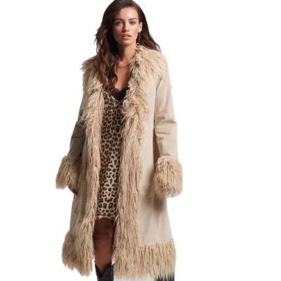 палто,мъжки,якета,superdry,vintage,long,afghan,coat,beige,(stone,wash,taupe,brown)