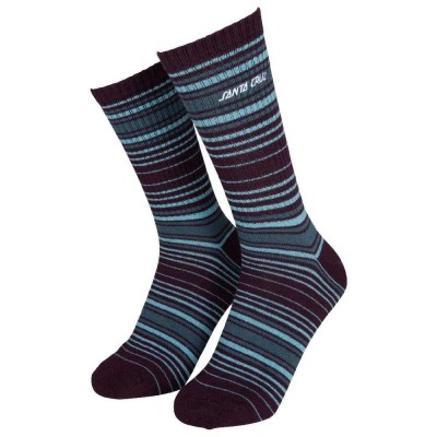 чорапи,мъжки,чорапи,santa,cruz,classic,strip,stripe,crew,socks,dark,cherry,stripe