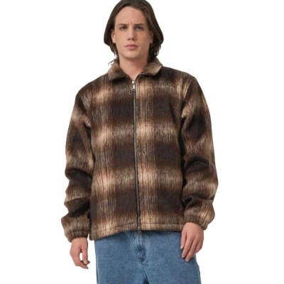 яке,мъжки,якета,santa,cruz,hideout,jacket,brown,check