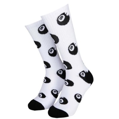 чорапи,мъжки,чорапи,дамски,чорапи,santa,cruz,winkowski,eight,ballr,crew,socks,2,pairs,white,(white,&,black)