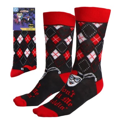 чорапи,мъжки,чорапи,дамски,чорапи,dc,comics,harley,quinn,socks,black,(black)