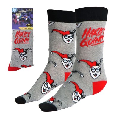 чорапи,мъжки,чорапи,дамски,чорапи,dc,comics,harley,quinn,socks,grey,(gray)