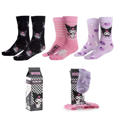 чорапи,мъжки,чорапи,cerdá,hello,kitty,kuromi,socks,multicolor
