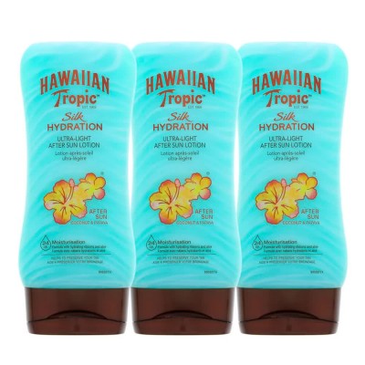 козметика,за,защита,от,слънце,hawaiian,tropic,ultra,light,coconut,&,papaya,180ml,aftersun,green