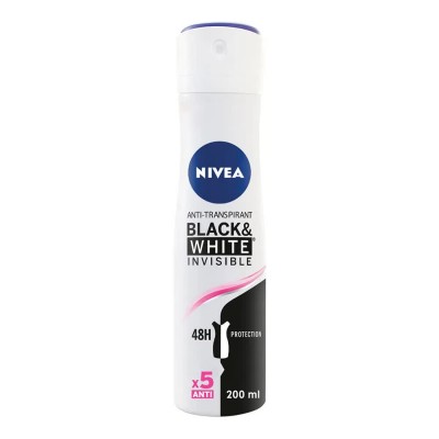 хигиена,тяло,nivea,black,&,white,invisible,200ml,deodorant,spray