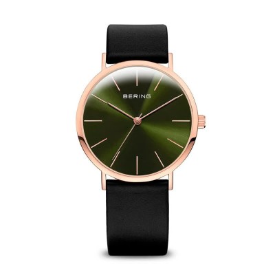 часовник,часовници,bering,13436,469,quartz,3,atm,36,mm,watch,golden,(golden,black,green)
