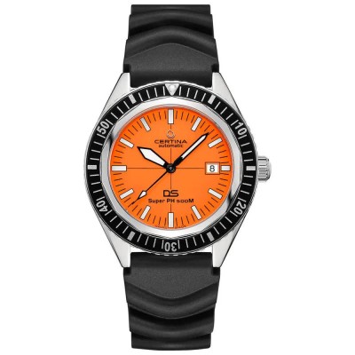 часовник,часовници,certina,c037407172801,automatic,10,atm,43,mm,watch,silver,(grey,black,orange)
