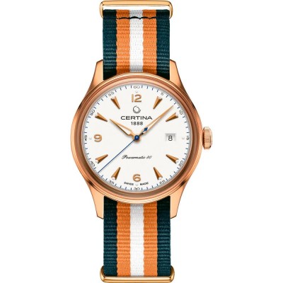 часовник,часовници,certina,c038407380370,automatic,10,atm,41,mm,watch,golden,(golden,blue,white)