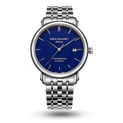 часовник,часовници,emile,chouriet,001168g406698,automatic,3,atm,40,mm,watch,silver,(grey,grey,blue)