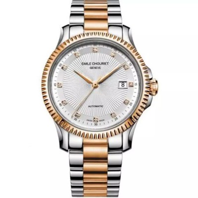 часовник,часовници,emile,chouriet,081155g63223,automatic,3,atm,40,mm,watch,golden,(grey,grey,white)